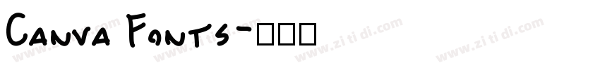 Canva Fonts字体转换